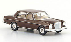 BREKINA 13101 - H0 - Mercedes 280 SE (W108), dunkelbraun, Bj.1965, ohne Kartonschuber